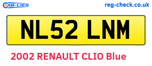 NL52LNM are the vehicle registration plates.