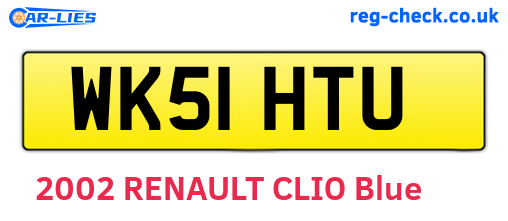 WK51HTU are the vehicle registration plates.