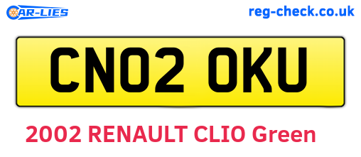 CN02OKU are the vehicle registration plates.