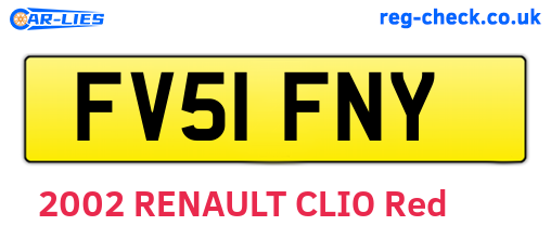 FV51FNY are the vehicle registration plates.