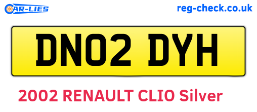 DN02DYH are the vehicle registration plates.