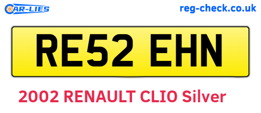 RE52EHN are the vehicle registration plates.