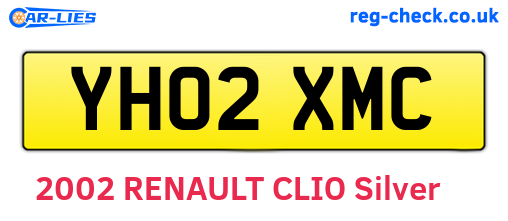 YH02XMC are the vehicle registration plates.