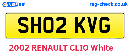 SH02KVG are the vehicle registration plates.