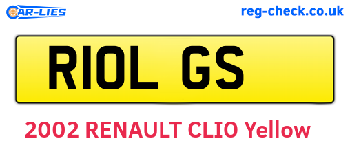 R10LGS are the vehicle registration plates.