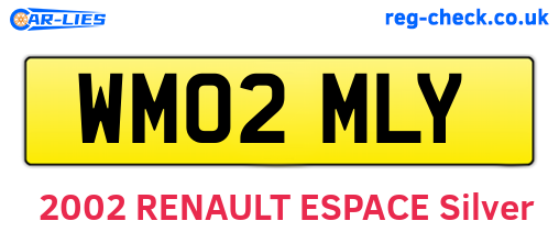 WM02MLY are the vehicle registration plates.