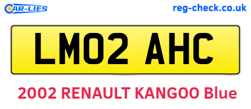 LM02AHC are the vehicle registration plates.