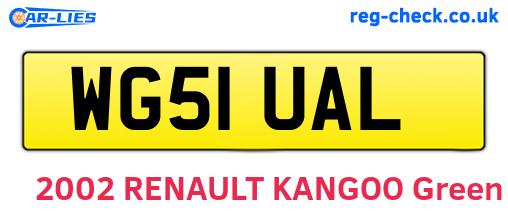 WG51UAL are the vehicle registration plates.