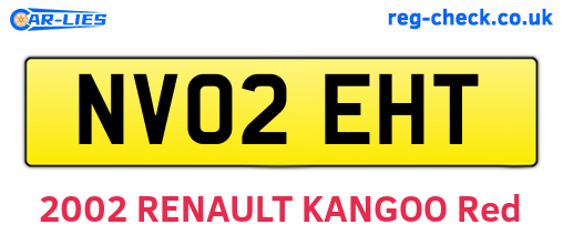 NV02EHT are the vehicle registration plates.