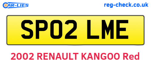 SP02LME are the vehicle registration plates.