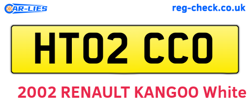 HT02CCO are the vehicle registration plates.