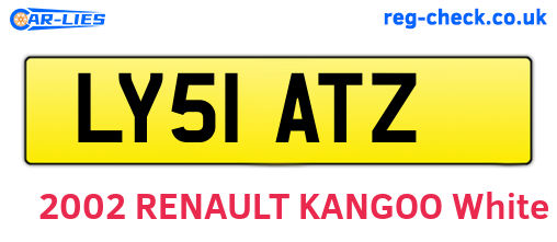 LY51ATZ are the vehicle registration plates.