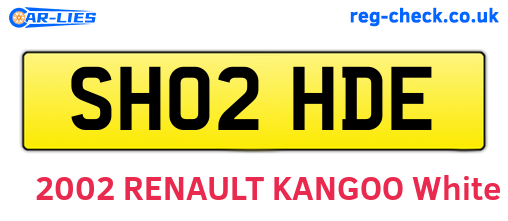 SH02HDE are the vehicle registration plates.