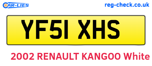 YF51XHS are the vehicle registration plates.