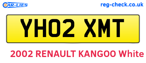 YH02XMT are the vehicle registration plates.