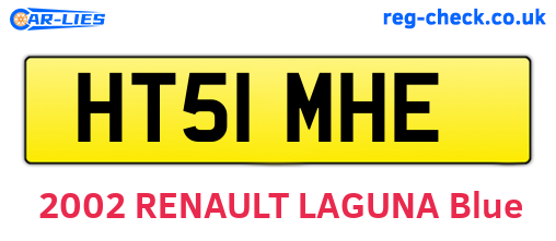 HT51MHE are the vehicle registration plates.