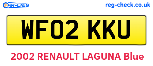 WF02KKU are the vehicle registration plates.