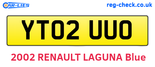 YT02UUO are the vehicle registration plates.