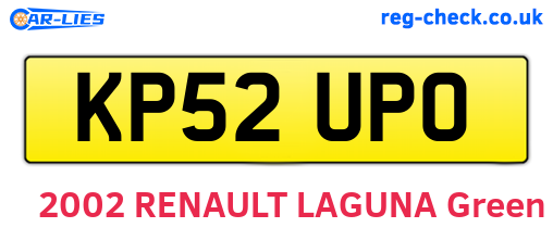 KP52UPO are the vehicle registration plates.