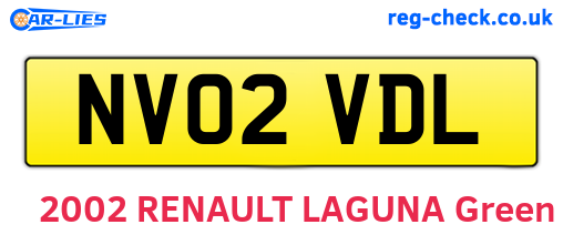 NV02VDL are the vehicle registration plates.