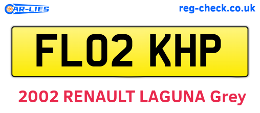 FL02KHP are the vehicle registration plates.