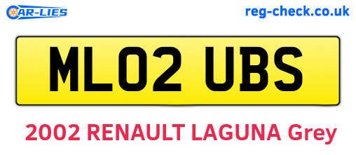 ML02UBS are the vehicle registration plates.