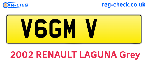 V6GMV are the vehicle registration plates.