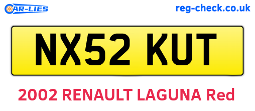 NX52KUT are the vehicle registration plates.