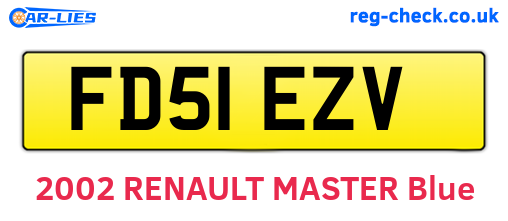 FD51EZV are the vehicle registration plates.