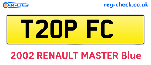 T20PFC are the vehicle registration plates.