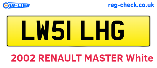 LW51LHG are the vehicle registration plates.