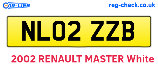 NL02ZZB are the vehicle registration plates.