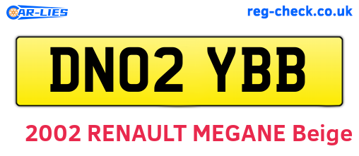 DN02YBB are the vehicle registration plates.