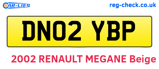 DN02YBP are the vehicle registration plates.