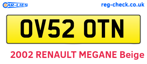 OV52OTN are the vehicle registration plates.
