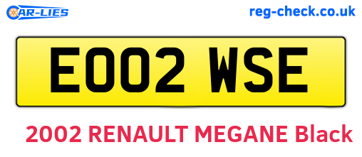 EO02WSE are the vehicle registration plates.