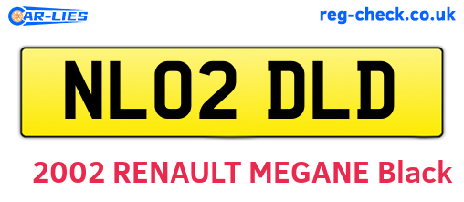 NL02DLD are the vehicle registration plates.