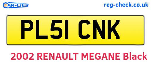 PL51CNK are the vehicle registration plates.