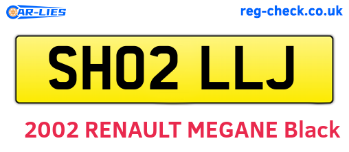 SH02LLJ are the vehicle registration plates.