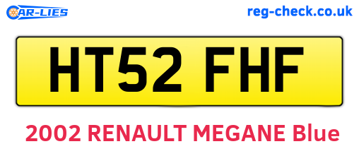HT52FHF are the vehicle registration plates.