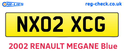 NX02XCG are the vehicle registration plates.