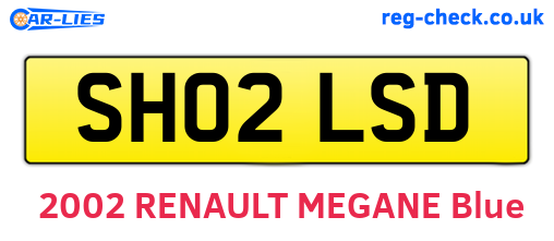 SH02LSD are the vehicle registration plates.