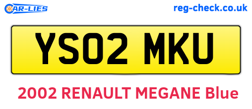 YS02MKU are the vehicle registration plates.
