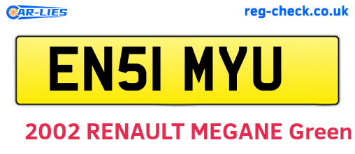 EN51MYU are the vehicle registration plates.