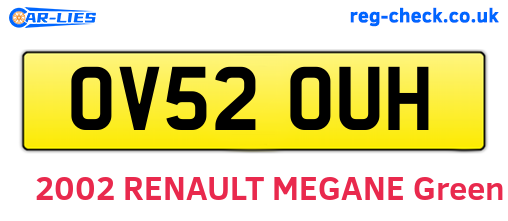OV52OUH are the vehicle registration plates.