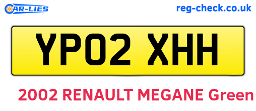 YP02XHH are the vehicle registration plates.