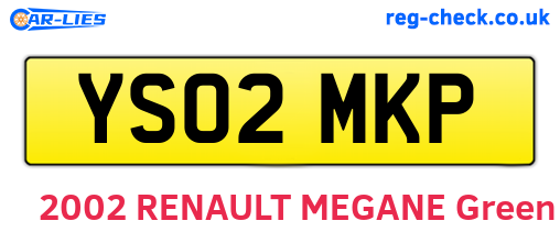 YS02MKP are the vehicle registration plates.