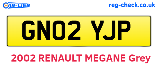 GN02YJP are the vehicle registration plates.