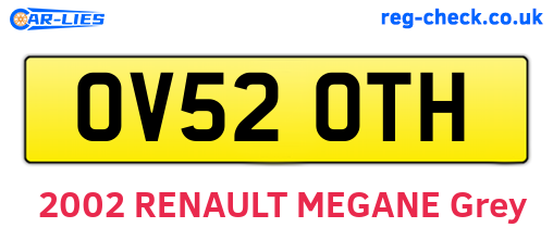 OV52OTH are the vehicle registration plates.
