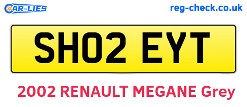 SH02EYT are the vehicle registration plates.